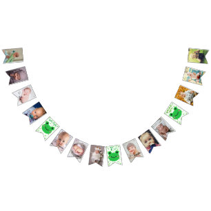 Bandeirinha Sinalizadores de bunting de primeiro aniversario d