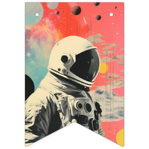 Bandeirinha Sinalizadores de Bunting do Astronauta Espacial