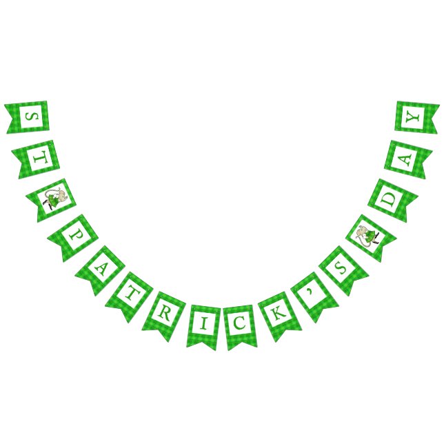 Bandeirinha Sinalizadores de Bunting do MOUSE IRISH JIG (Todos)