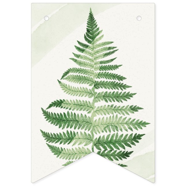 Bandeirinha Sinalizadores de Decoração de Casamento de Fern Ve (Primeira Bandeira)