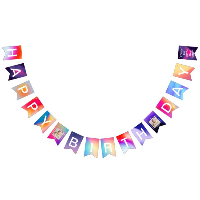 Bandeirinha Sinalizadores de Festa de aniversário de Banner Fe (Todos)