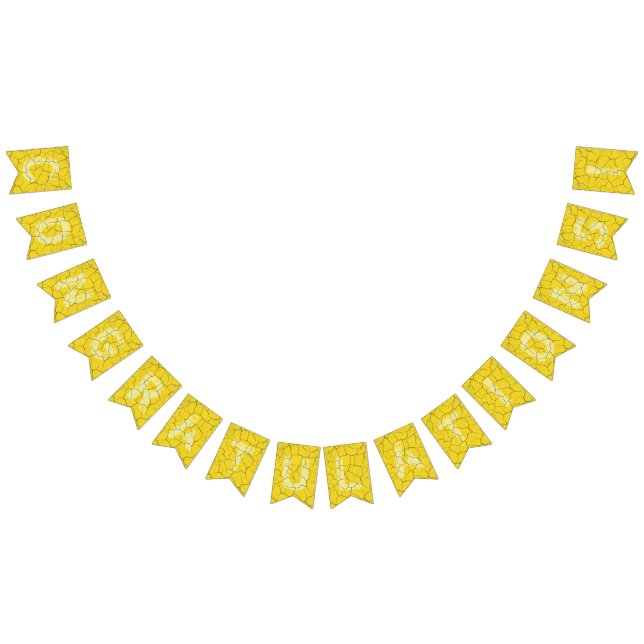 Bandeirinha Sinalizadores de Partido de Parabéns Amarelos rach (Todos)