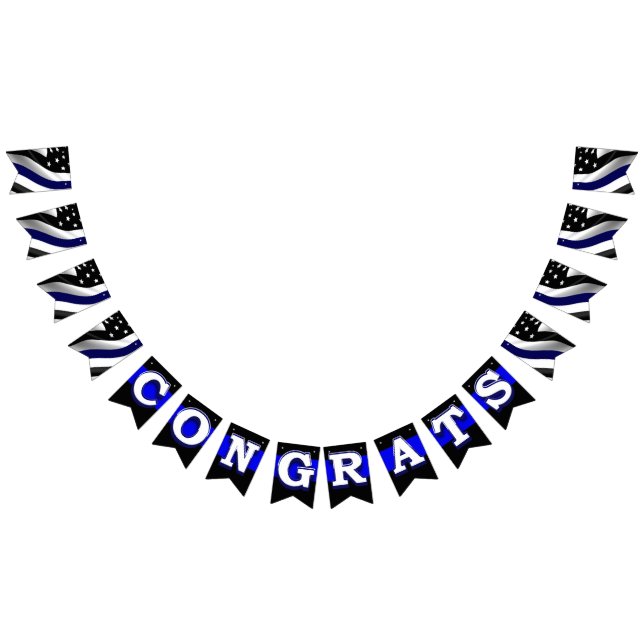 Bandeirinha Sinalizadores de reposição de Parabéns de linha az (Todos)