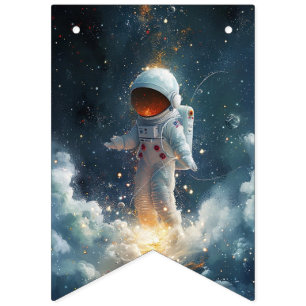 Bandeirinha Sinalizadores de reposição do astronauta Whimsical