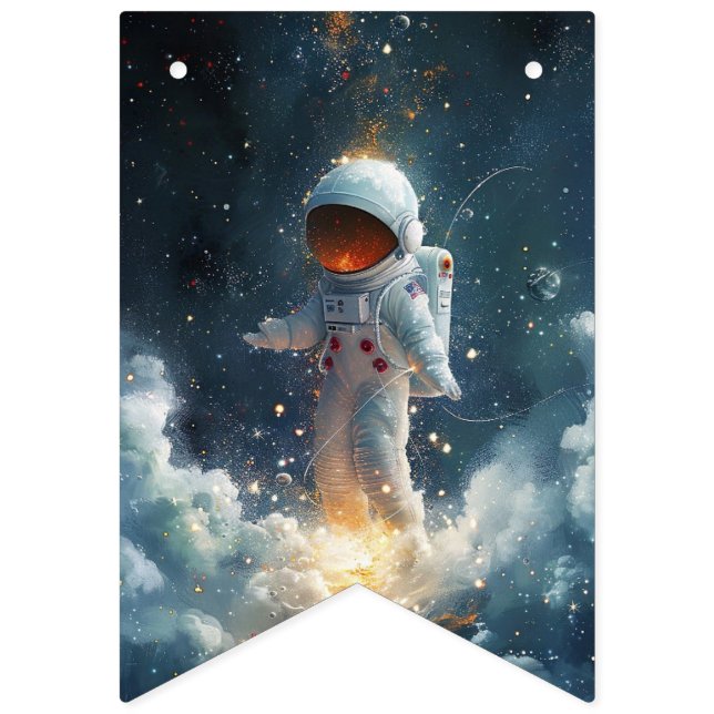 Bandeirinha Sinalizadores de reposição do astronauta Whimsical (Primeira Bandeira)