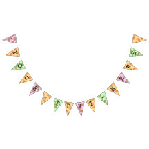 Sinalizadores Personalizáveis de Fruta de Aquarela