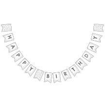 Slate Confetti Watercolor Pontos Bunting Flag