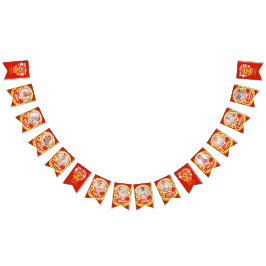 Bandeirinha Slice Slice Cheesy Baby Pizza 1st Birthday Photo