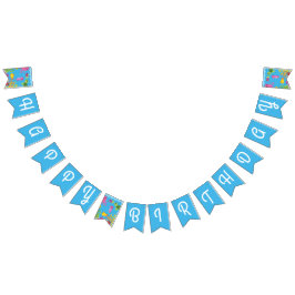 Bandeirinha Sob o Mar Feliz Banner de Bunting Aniversário