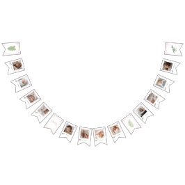 Bandeirinha Soft Pink T Rex Tutu Girl Birthday Photo Banner