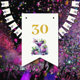 Bandeirinha Sombras de Púrpura: Uma Bash de Aniversário Azul-V