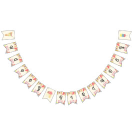 Bandeirinha Sorvete Feliz Banner de Bunting Aniversário