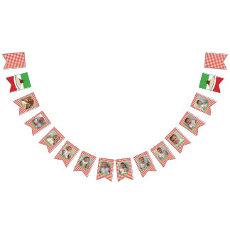 Bandeirinha Spaghetti & Meatball Monthly Milestone Banner