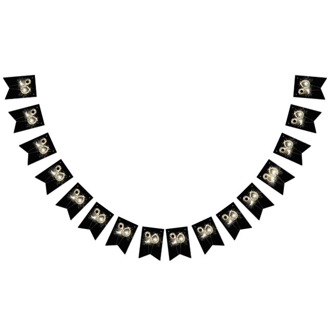 Bandeirinha Sparklers de Festa de aniversário 90 (Todos)