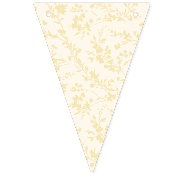 Bandeirinha Spring Sprigs Buttercream - Neutral (Primeira Bandeira)