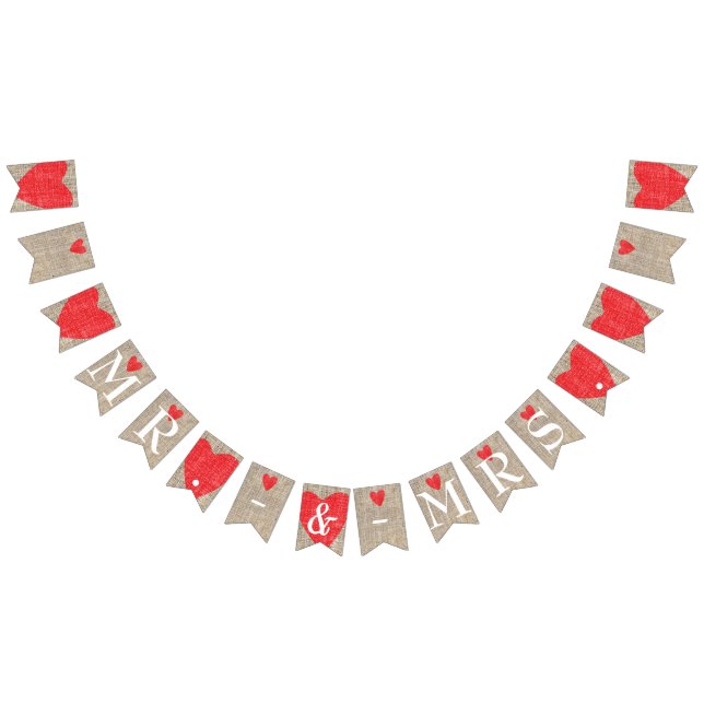 Bandeirinha Sr. & Noivado de Casamento da Sra. Burlap & Red He (Todos)