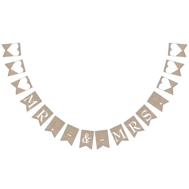 Bandeirinha Sr. noivado de Chá de panela de Casamento & Sra Bu (Todos)