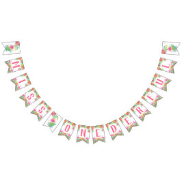 Bandeirinha Srta. ONEMaravilha 1º Banner de Aniversário