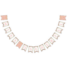 Bandeirinha Srta. ONEMaravilha 1º Banner de Aniversário