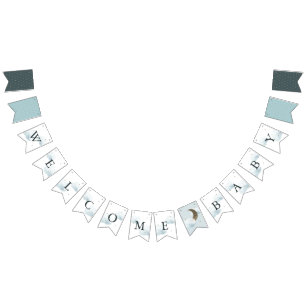 Bandeirinha Star Moon e Cloud Bem-vindos Sinalizadores de Bunt