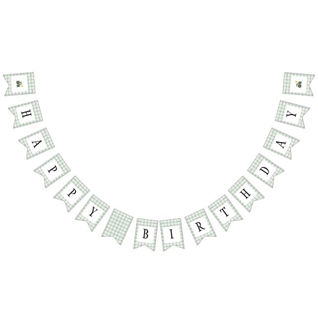 Bandeirinha Start Your Tractor Birthday Bunting Flag (Todos)