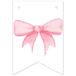 Bandeirinha streaming de aniversário de arco rosa