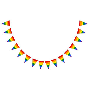 Bandeirinha Stripes fortes - Sinalizador arco-íris colorido