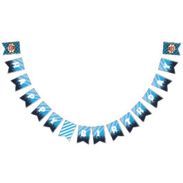 Bandeirinha Super-herói do Menino, Festa de Cabelo Marrom - Ba