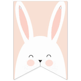 Bandeirinha Super Kawaii Cute Easter Bunny.