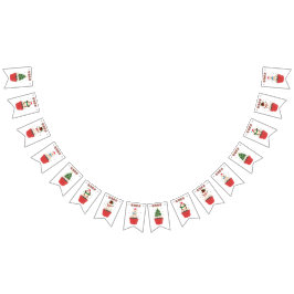 Bandeirinha Sweetest Season Christmas Cupcake Bunting