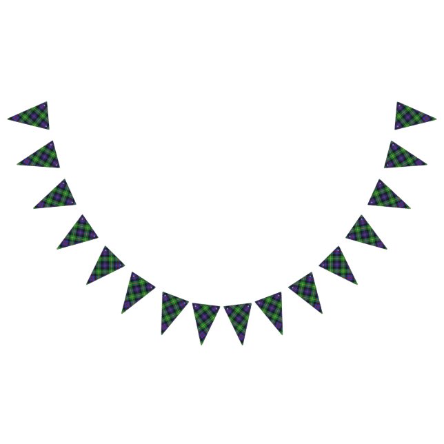 Bandeirinha Tartan escocês de Farquharson do clã (Todos)