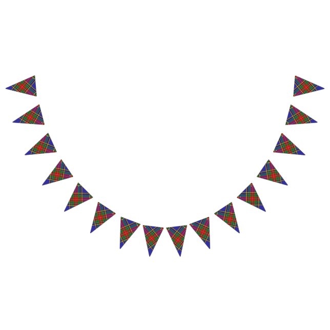 Bandeirinha Tartan escocês de Macbeth do clã (Todos)