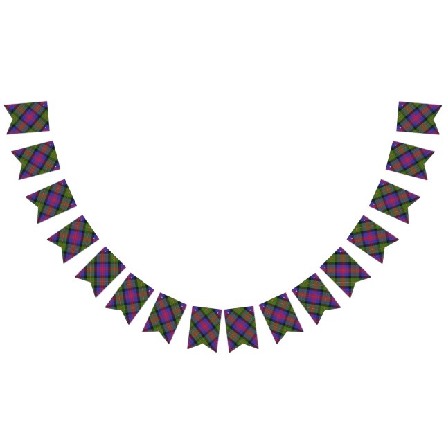 Bandeirinha Tartan escocês de MacLennan do clã (Todos)