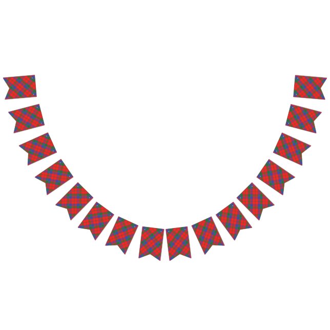 Bandeirinha Tartan escocês de Robertson do clã (Todos)