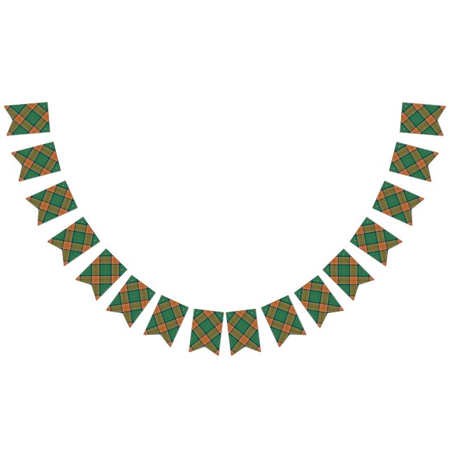 Bandeirinha Tartan escocês do Pollock do clã (Todos)