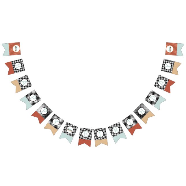 Bandeirinha Tema Carro Retroativo Crescendo Dois Sinalizadores (Todos)