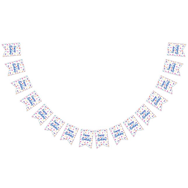 Bandeirinha Tema de Festa de aniversário de borrifagem doce (Todos)