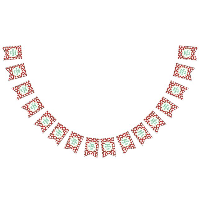 Bandeirinha Tema de Festa de aniversário de Morango (Todos)