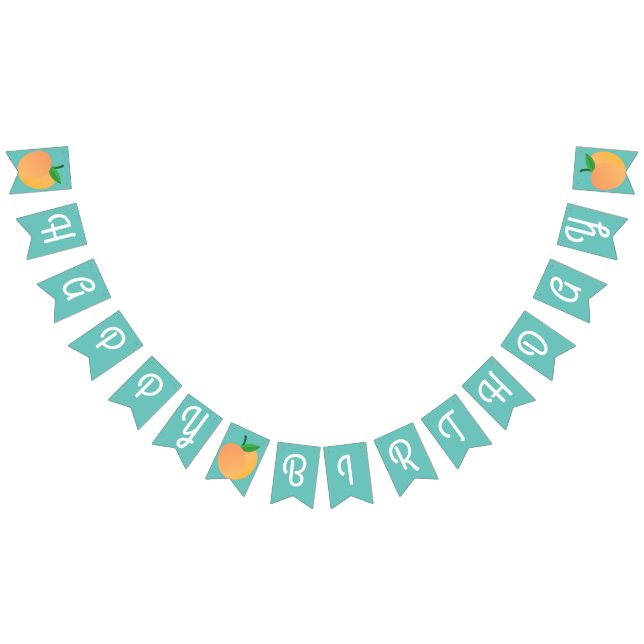 Bandeirinha Tema de Festa de primeiro aniversario de Fruta Bon (Todos)