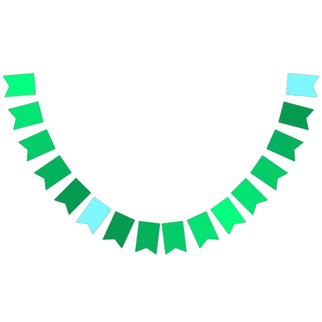 Bandeirinha Tema de gradiente Azul Aurora Verde a Elétrico (Todos)