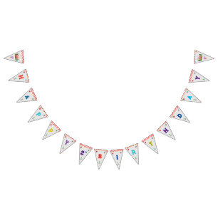 Bandeirinha Tema do Carnaval de Circo de Festa de aniversário 