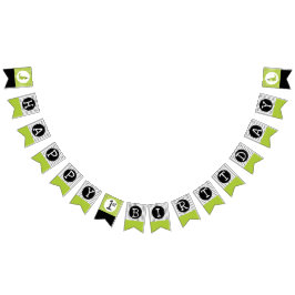 Bandeirinha Tema do Dinossauro Verde e preto verde