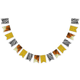 Bandeirinha Tema do Partido do primeiro aniversario Safari Sel