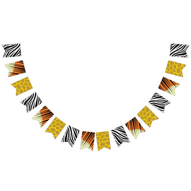 Bandeirinha Tema do Partido do primeiro aniversario Safari Sel (Todos)