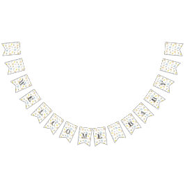 Bandeirinha Teste padrão bonito do chá de fraldas