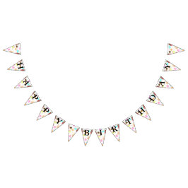 Bandeirinha Teste padrão do bolo do feliz aniversario