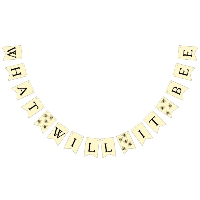 Bandeirinha Teto de abelha bumble chá de abelha (Todos)