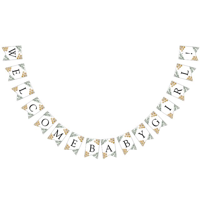 Bandeirinha Texto Personalizado de Abelhas e Eucalyptus de our (Todos)