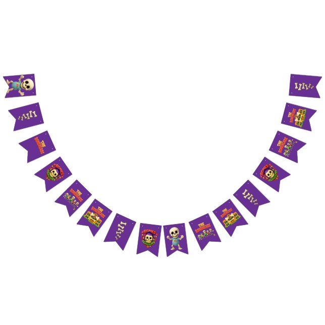 Bandeirinha The Boneheads™ Bones Academy™ Party Banner (Todos)