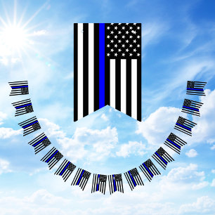 Bandeirinha Thin Blue Line American
